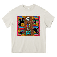 Cream rodeo serape leopard glitter Heavy Core Tee - Artiststas