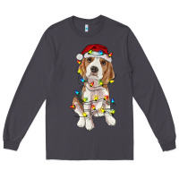 Smoke christmas beagle Long Sleeve Tee - RanaPortraitStore
