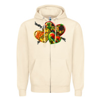 Sandshell juneteenth hearts Zipper Hoodie - CowGirlArtShop
