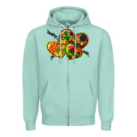 Juneteenth Hearts Zipper Hoodie | Teevron