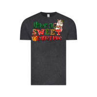 Vintage Black Have a sweet Christmas Vintage Tee - NancyCooperArtShop