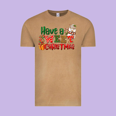 Have A Sweet Christmas Vintage Tee Designed By Nancycooperartshop