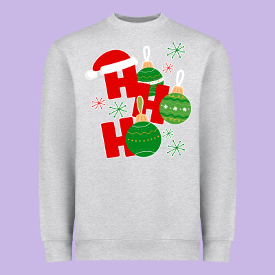 Christmas Ho Ho Ho Heavyweight Sweatshirt Designed By Bettercallsaul