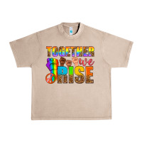 French Oak Western LGBTQ+ Together We Rise Urban Heavy Tee - BundleAndBundleShop