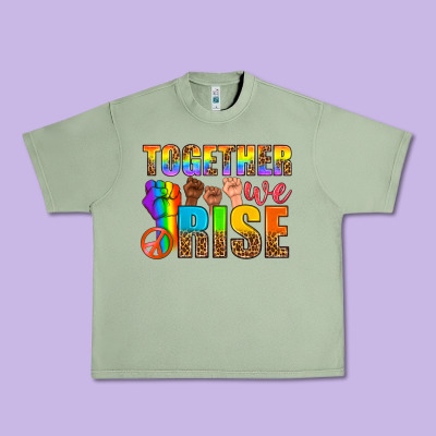 Western Lgbtq+ Together We Rise Urban Heavy Tee Designed By Bundleandbundleshop