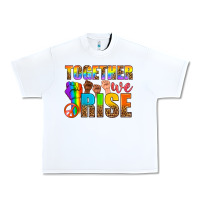 White Western LGBTQ+ Together We Rise Urban Heavy Tee - BundleAndBundleShop