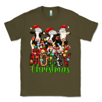 Army Green christmas three cows mooey christmas Classic Tee - MaliasSmallBusiness