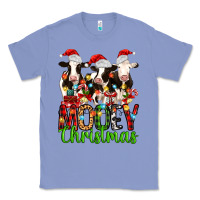 Colony Blue christmas three cows mooey christmas Classic Tee - MaliasSmallBusiness