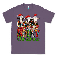 Lavender christmas three cows mooey christmas Classic Tee - MaliasSmallBusiness