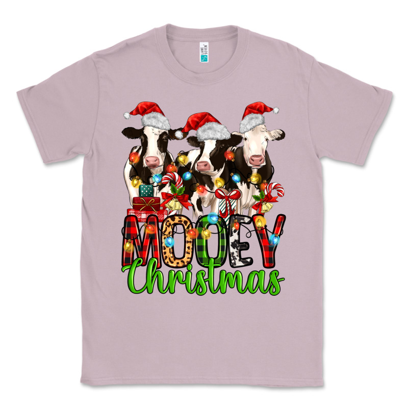 Christmas Three Cows Mooey Christmas Classic Tee by MaliasSmallBusiness | Teevron