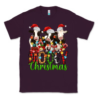 Plum christmas three cows mooey christmas Classic Tee - MaliasSmallBusiness