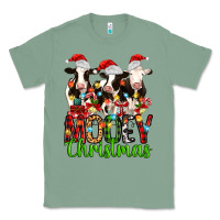 Sage christmas three cows mooey christmas Classic Tee - MaliasSmallBusiness