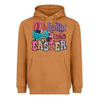 Meerkat Easter Day Rollin into Easter toddler car Heavyweight Hoodie - OliviaCreatesArt