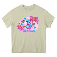 Mossy back to school flowers third grade 3200x2400 Heavy Core Tee - AdoDesignShop