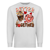 Dove Grey Better together Valentine's Day Premium Sweatshirt - FaDigitalArtStudio