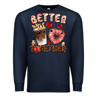 Navy Better together Valentine's Day Premium Sweatshirt - FaDigitalArtStudio