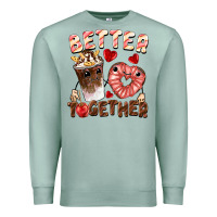 Seafoam Better together Valentine's Day Premium Sweatshirt - FaDigitalArtStudio