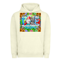 Pigment Pistachio Love Christmas gnome Urban Hoodie - CowhideDigitalArt
