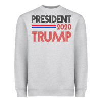 Heather Grey President 2020 Trump Heavyweight Sweatshirt - Bettercallsaul