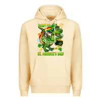 Pina Colada Happy St. Patrick's Day T-rex Premium Hoodie - CowGirlArtShop