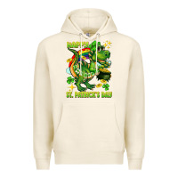 Tofu Happy St. Patrick's Day T-rex Premium Hoodie - CowGirlArtShop