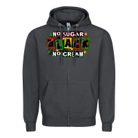 Smoke no sugar no cream black Zipper Hoodie - CowGirlArtShop