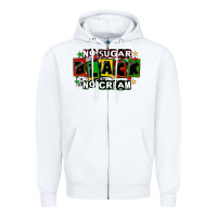 White no sugar no cream black Zipper Hoodie - CowGirlArtShop