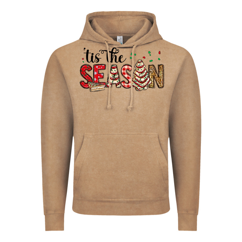 Tis The Season Christmas Debbie Cake Vintage Hoodie by MaliasSmallBusiness | Teevron