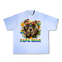 Grape Ice Papa Bear Pride LGBTQ+ Urban Heavy Tee - BundleAndBundleShop