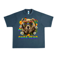Midnight Navy Papa Bear Pride LGBTQ+ Urban Heavy Tee - BundleAndBundleShop
