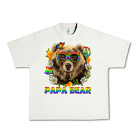 Pistachio Papa Bear Pride LGBTQ+ Urban Heavy Tee - BundleAndBundleShop
