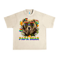 Sandshell Papa Bear Pride LGBTQ+ Urban Heavy Tee - BundleAndBundleShop