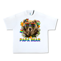 White Papa Bear Pride LGBTQ+ Urban Heavy Tee - BundleAndBundleShop
