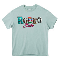 Arona rodeo babe turquoise serape cowhide leopard Heavy Core Tee - Artiststas