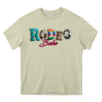 Mossy rodeo babe turquoise serape cowhide leopard Heavy Core Tee - Artiststas