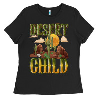 Black desert child cactus Ladies Tee - NancyCooperArtShop