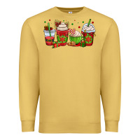 Antique Gold christmas coffee cups Premium Sweatshirt - OliviaCreatesArt