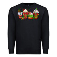Black christmas coffee cups Premium Sweatshirt - OliviaCreatesArt