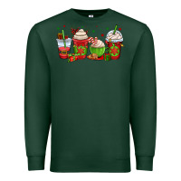 Sports Green christmas coffee cups Premium Sweatshirt - OliviaCreatesArt