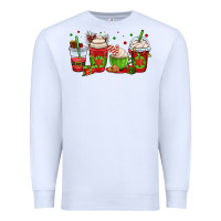 White christmas coffee cups Premium Sweatshirt - OliviaCreatesArt