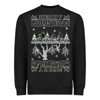 Black Merry Christmas Heavyweight Sweatshirt - Bettercallsaul