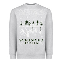Heather Grey Merry Christmas Heavyweight Sweatshirt - Bettercallsaul