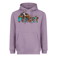 Lavender western cowboy hat punchy Heavyweight Hoodie - OliviaCreatesArt