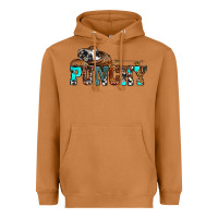 Meerkat western cowboy hat punchy Heavyweight Hoodie - OliviaCreatesArt