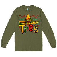 Army Green tres my third mexican birthday Long Sleeve Tee - Jasminsmagicworld