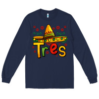 Navy tres my third mexican birthday Long Sleeve Tee - Jasminsmagicworld
