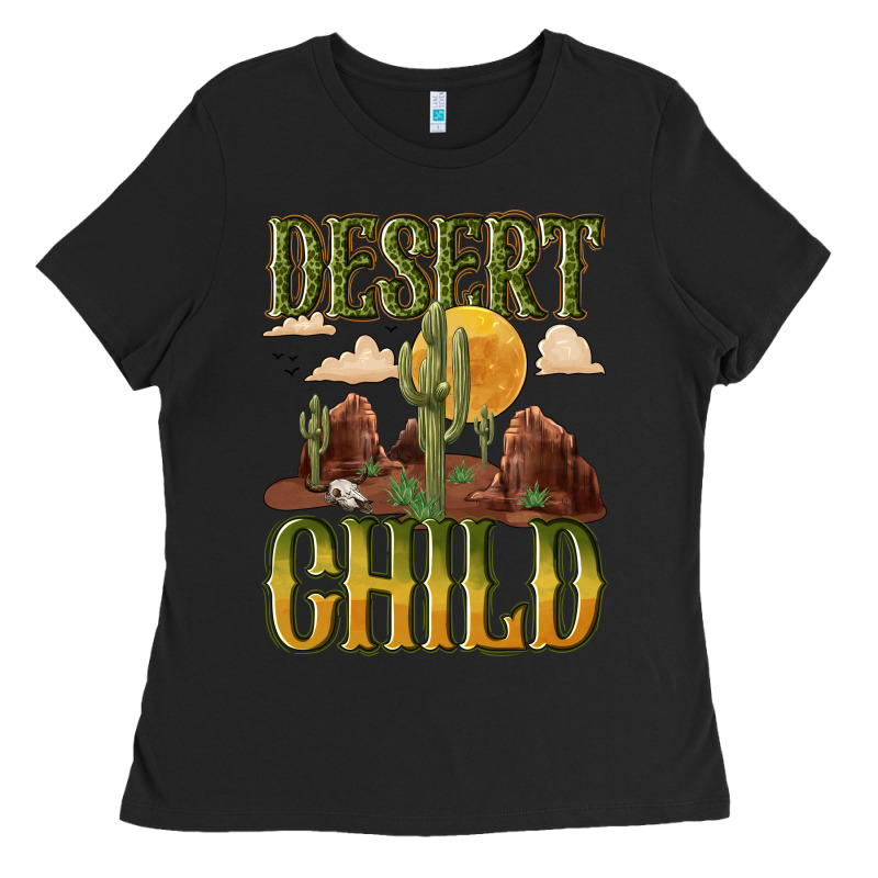 Desert Child Cactus Ladies Tee by NancyCooperArtShop | Teevron