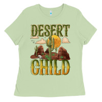 Matcha desert child cactus Ladies Tee - NancyCooperArtShop