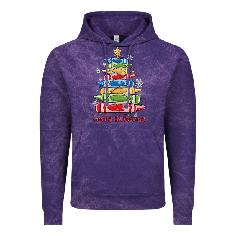 Crayons Tree Christmas Vintage Hoodie by MaliasSmallBusiness | Teevron