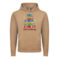 Vintage Coffee crayons tree christmas Vintage Hoodie - MaliasSmallBusiness